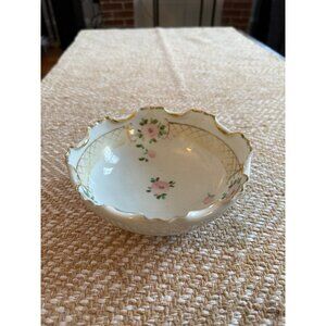 NIPPON hand painted floral dish